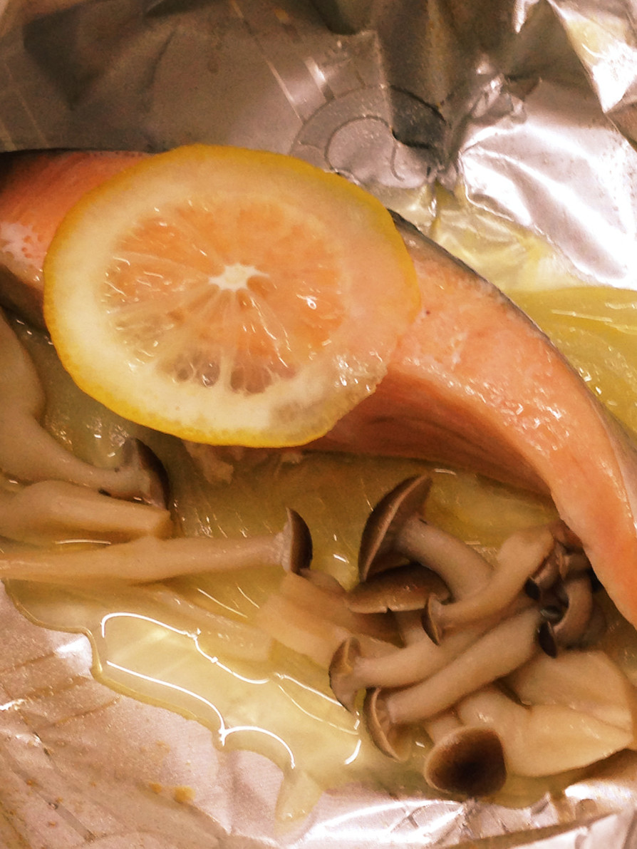 塩銀鮭の包み焼き＊トースターで簡単！の画像