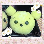 キャラ弁★ツムツムプーさんおにぎりお弁当の写真