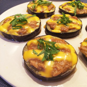 *ジュワッと茄子のツナ味噌チーズ焼き*