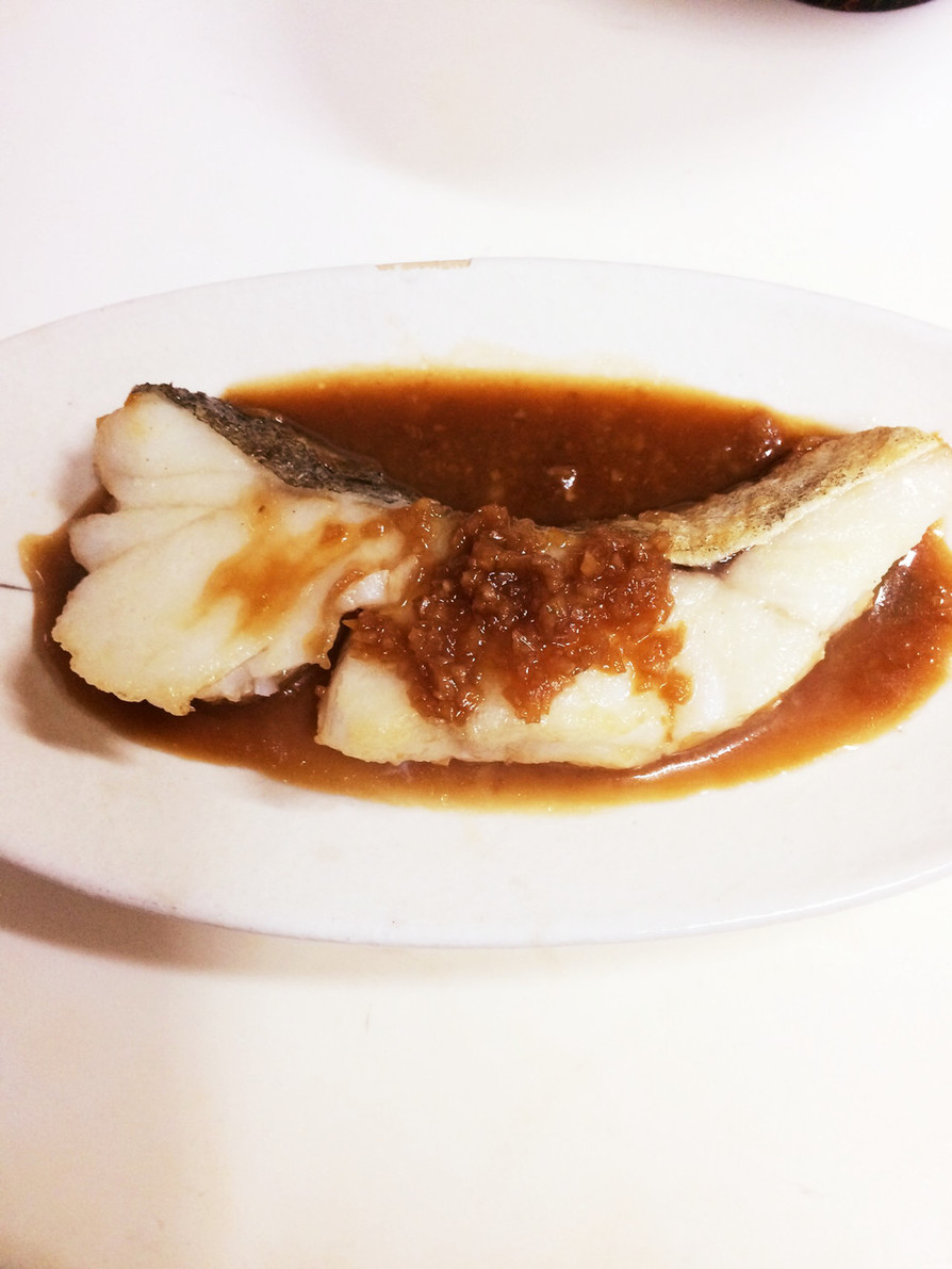 晩御飯  調理時間10分！鱈の香味ソースの画像