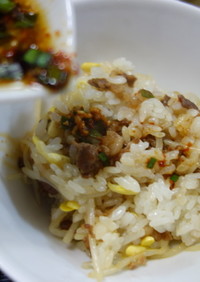 大豆もやしと牛肉の韓国風炊き込みご飯