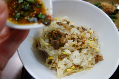 大豆もやしと牛肉の韓国風炊き込みご飯の写真