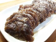 馬刺しで作る自家製生ハムの写真