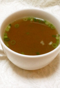 大豆のお肉の簡単スープ