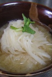 大根麺の味噌汁