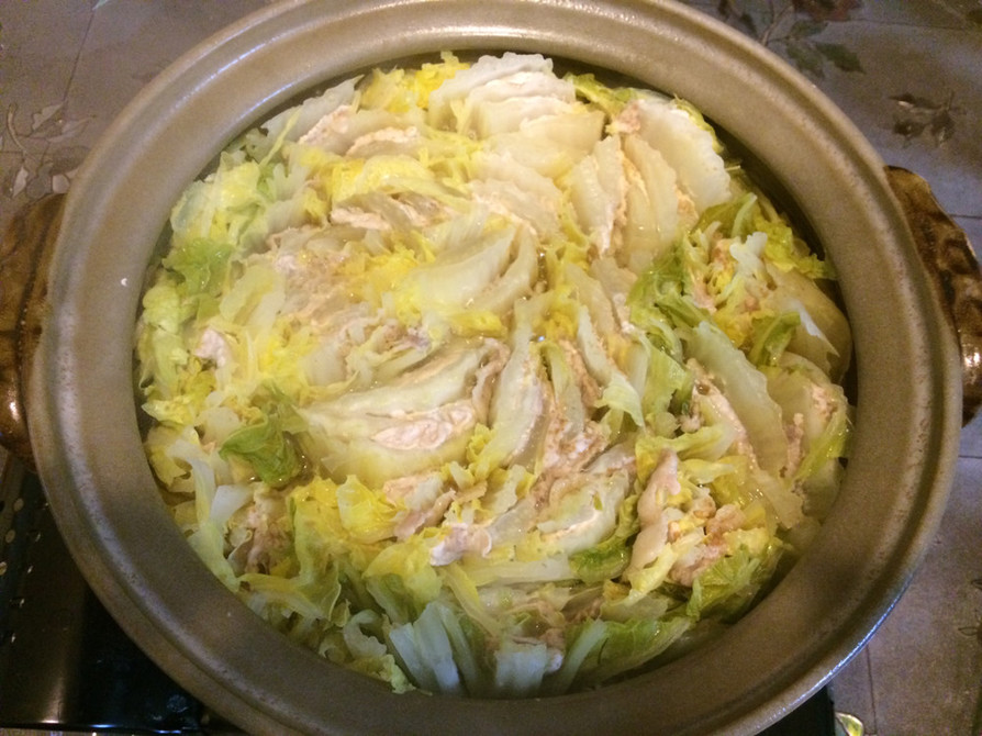 白菜ミルフィーユ鍋の画像