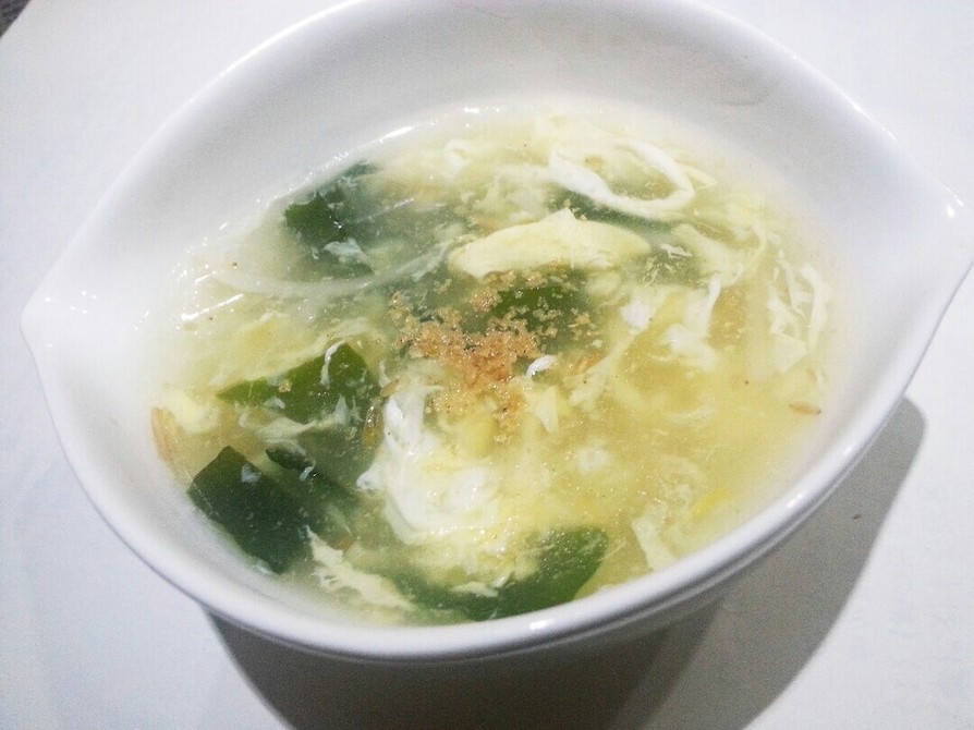 ふんわり卵のとろとろ中華風スープの画像