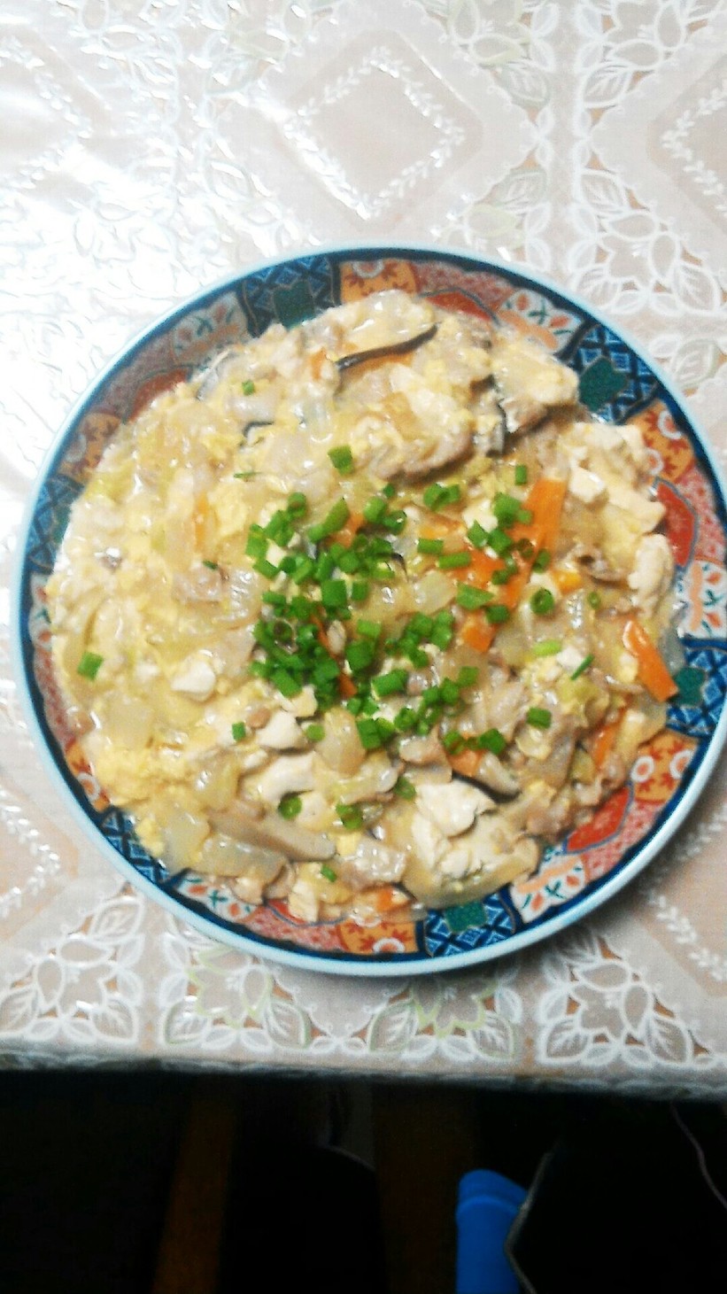 白菜と豆腐の中華風炒めの画像