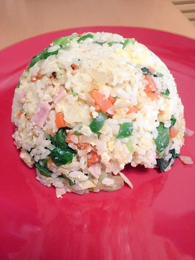 簡単!シャンタンレタスしっとりチャーハン