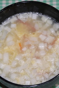創味シャンタンDXで簡単卵スープ