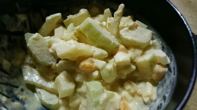 セロリとゆで卵のマヨサラダの写真
