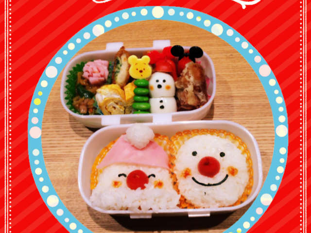 クリスマスキャラ弁簡単可愛いサンタさん レシピ 作り方 By きゃわ