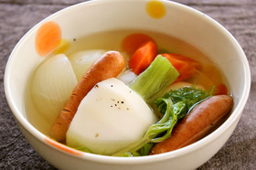 レンジでホッと。とれたてかぶのポトフ