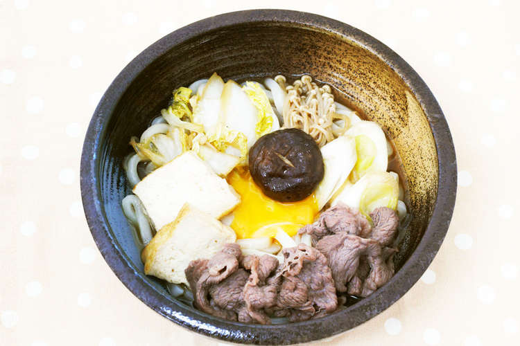すき焼きうどん レシピ 作り方 By 調味料や 赤マルソウ クックパッド 簡単おいしいみんなのレシピが358万品