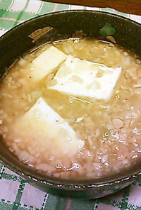 納豆と豆腐のチゲ
