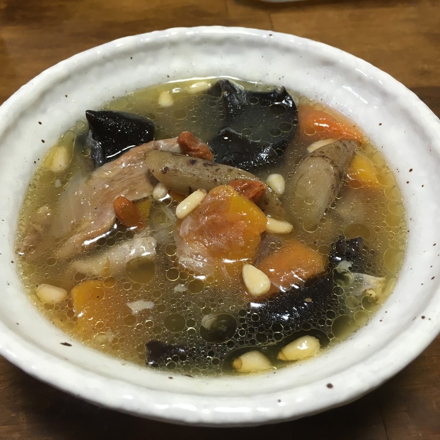 生姜たっぷり参鶏湯風スープの画像