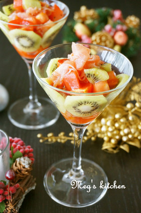 Xmasパーティーにも♡赤と緑の前菜