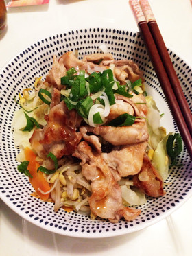 豚肉と蒸し野菜ポン酢