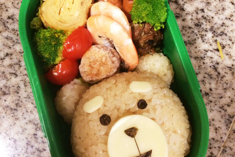 キャラ弁 テッド レシピ 作り方 By Yumi314 クックパッド 簡単おいしいみんなのレシピが361万品
