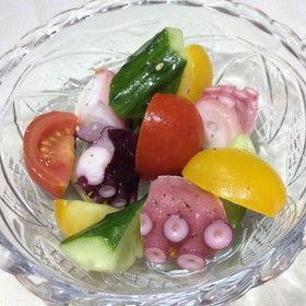 タコと夏野菜のマリネ