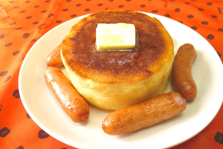 ソーセージ メープルの厚焼きホットケーキ レシピ 作り方 By パンダワンタン クックパッド