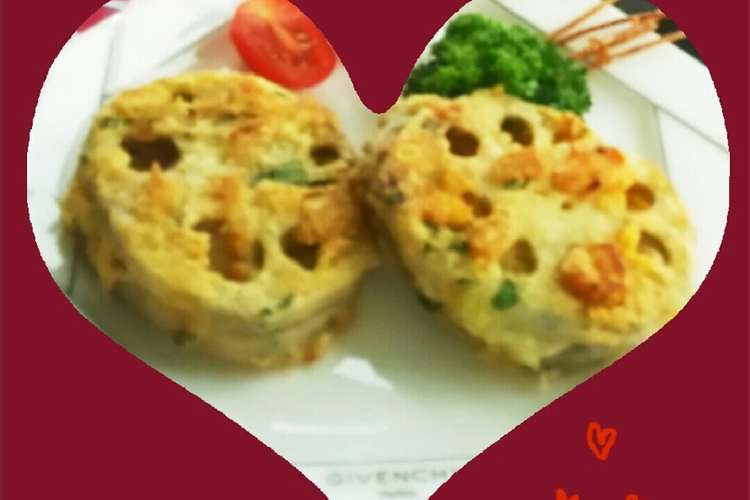 れんこんのチーズベーコン挟み焼き レシピ 作り方 By ろこずkitchen クックパッド