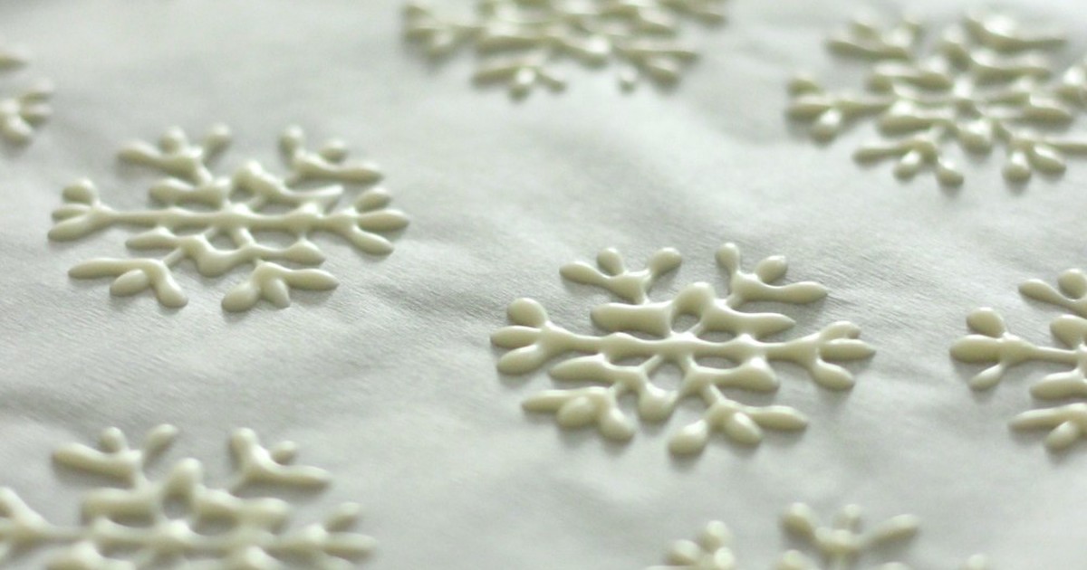 雪のようなチョコレートクラックルビスケットのレシピ