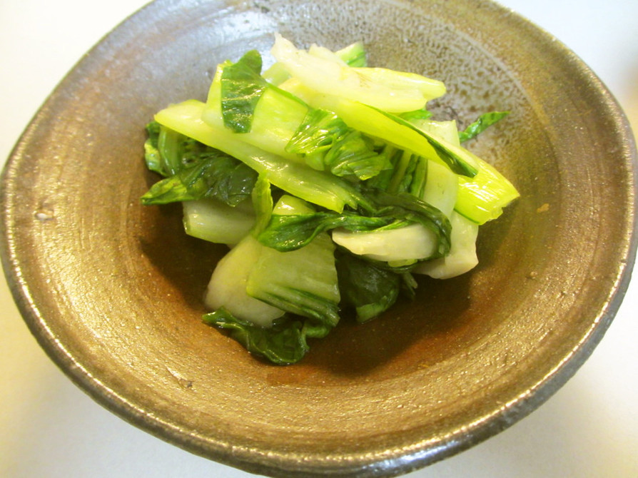 レンチンで決まる♡中華風青梗菜　簡単副菜の画像