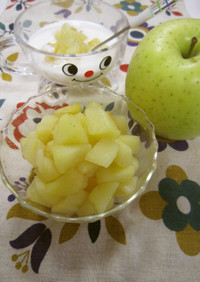 王林（りんご）の蜂蜜レモン煮