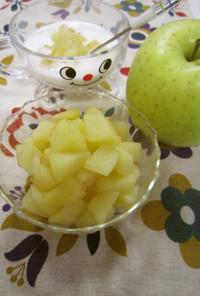 王林（りんご）の蜂蜜レモン煮