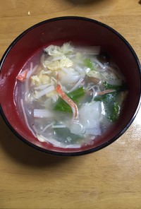 カニカマの中華スープ