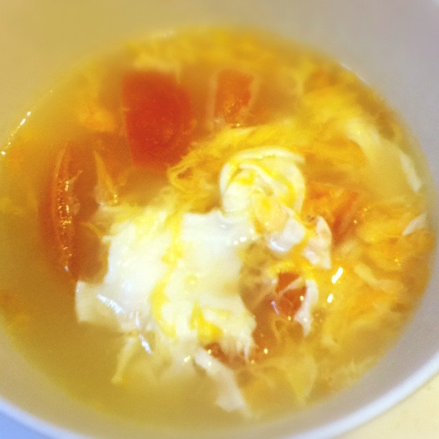 ホエイで卵とトマトのスープの画像