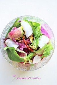 紫白菜・ルッコラとグリル野菜で美彩サラダ