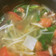 トマト風味の野菜スープ