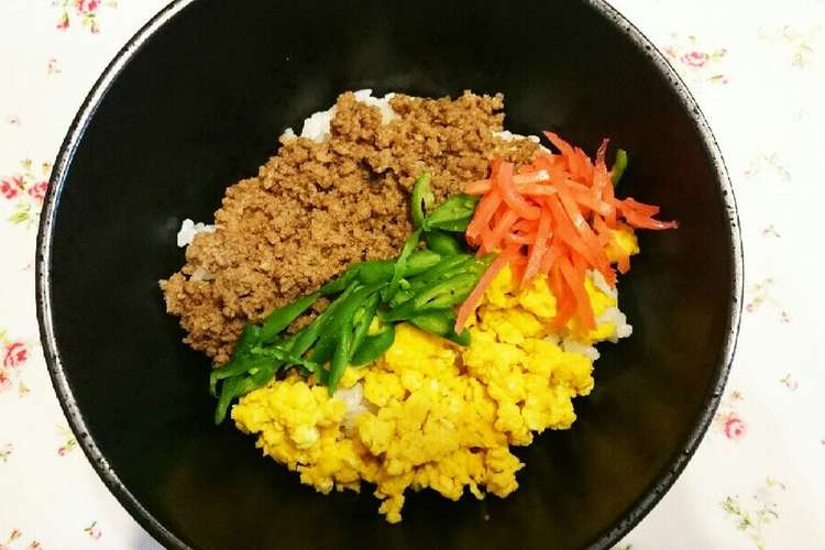 子供も大好き 三色豚そぼろ丼 レシピ 作り方 By Mamachan クックパッド 簡単おいしいみんなのレシピが363万品