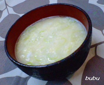 シンプル♪トロ玉味噌汁の画像