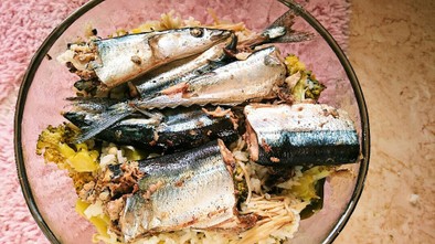 きのこと秋刀魚の炊き込みご飯☆☆の写真