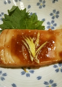 ♪魚♪カジキ鮪の柚子ジャム照り焼き