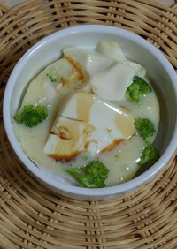 豆腐とカマンベールチーズの和風ココット