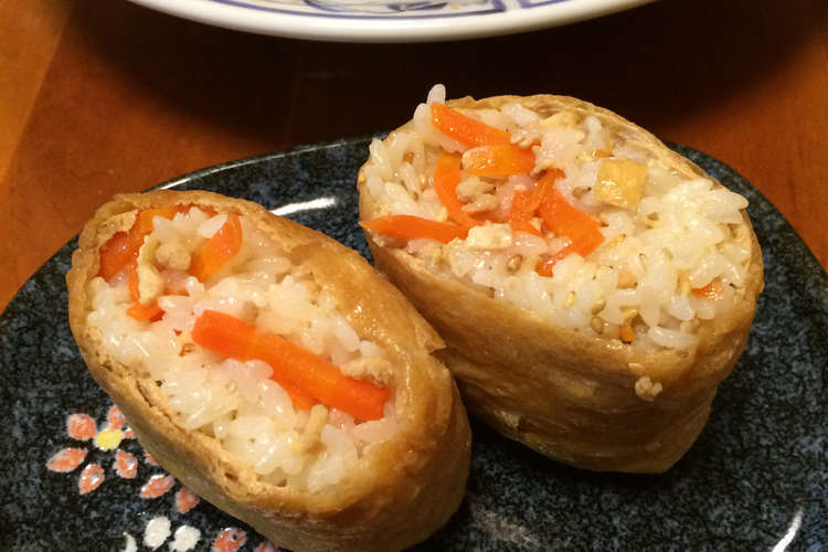 にんじんいなり寿司 レシピ 作り方 By 海 砂 クックパッド 簡単おいしいみんなのレシピが353万品