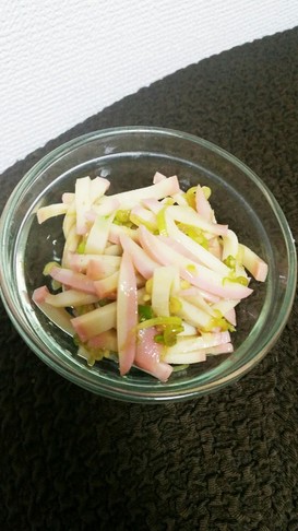 簡単!ネギとかまぼこのおつまみ