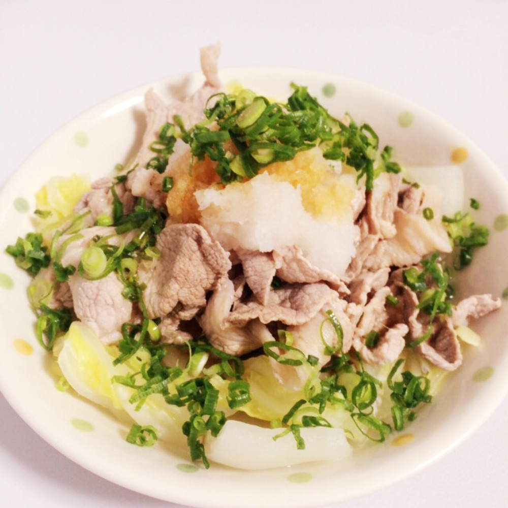 豚肉と白菜のおろしポン酢がけ レシピ 作り方 By おみちょん クックパッド 簡単おいしいみんなのレシピが350万品