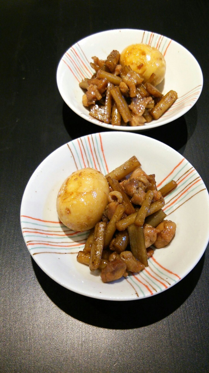 鶏ゴボウ甘辛煮の画像