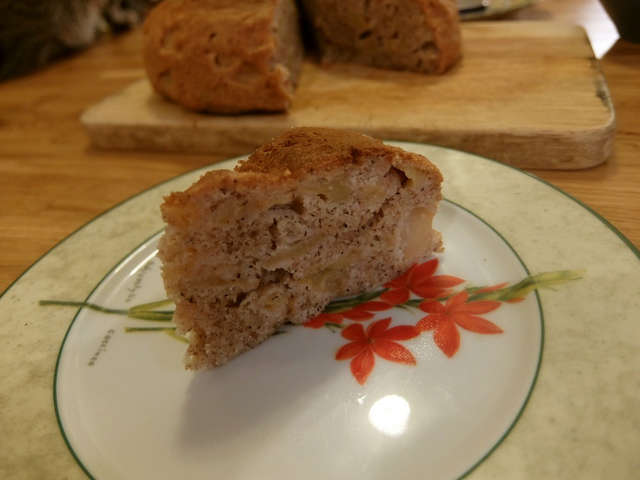 そば粉と米粉でグルテンフリーリンゴケーキ レシピ 作り方 By
