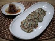 ∽∽イカと豚ひき肉の落とし焼き∽∽の写真