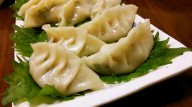 蒸し!エビ餃子。