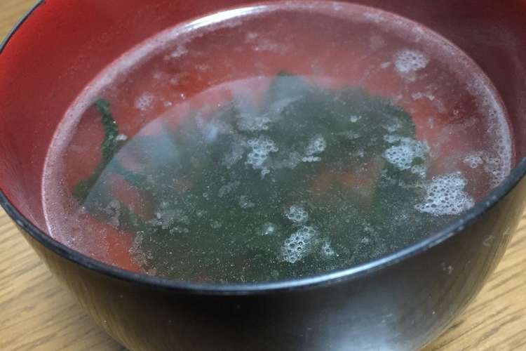 簡単1分 お湯を注ぐだけ わかめスープ レシピ 作り方 By ペっぺん クックパッド