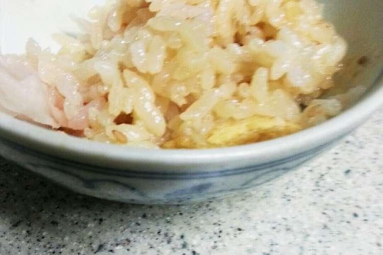発芽米でヘルシー炊き込みご飯 レシピ 作り方 By ブラフちゃん クックパッド