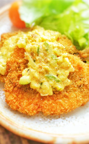 鰯フライの和風オリーブオイルタルタルの写真