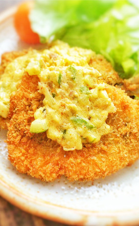 鰯フライの和風オリーブオイルタルタル